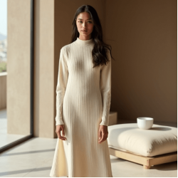 Women's Simple Long Sleeve Dress