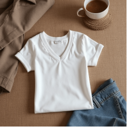 Women's Casual V-Neck Tee