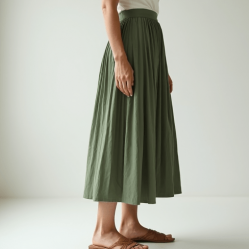 Women's Relaxed High Waist A-Line Skirt