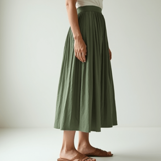 Women's Relaxed High Waist A-Line Skirt