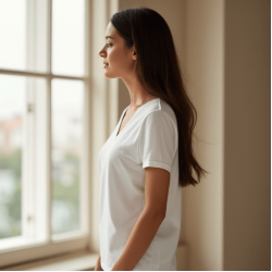 Women's Simple Short Sleeve Shirt