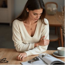 Women's Simple V-Neck Long Sleeve