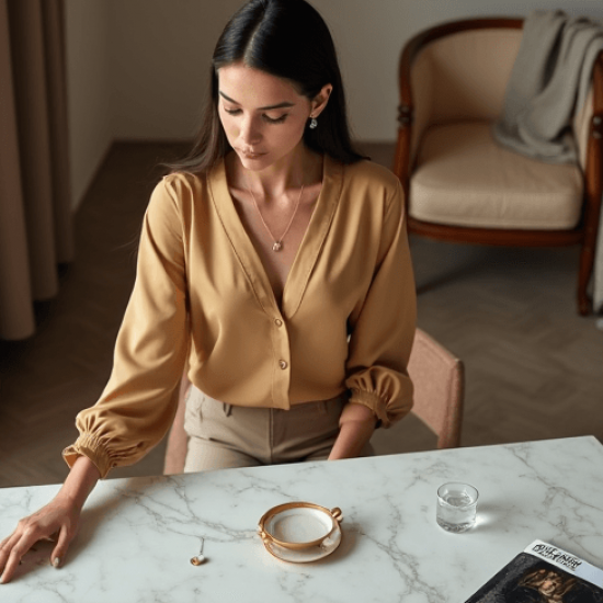 Women's Everyday V-Neck Blouse