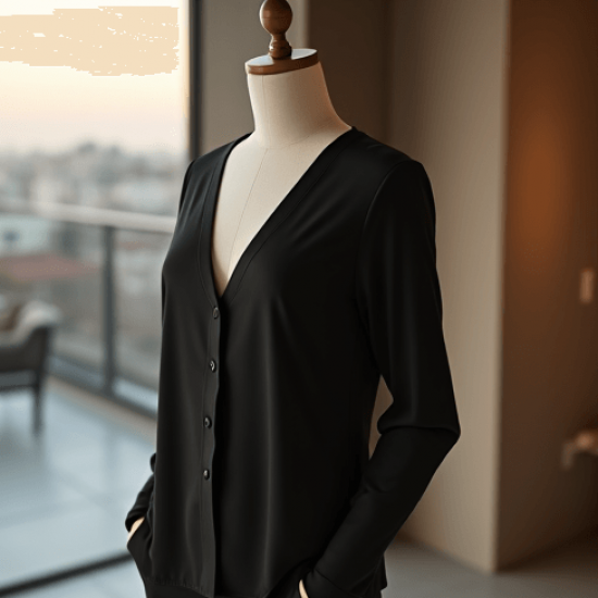 Women's Minimal V-Neck Top