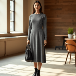 Women's Casual Crew Neck Dress