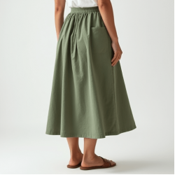 Women's Casual High Waist Flared Skirt