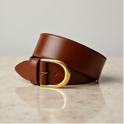 Women's Minimal Gold Buckle Belt
