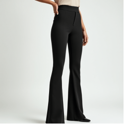 Women's Micro Flare High Waist Trousers