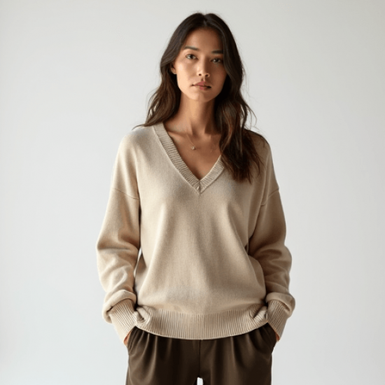 Women's Casual V-Neck Long Sleeve