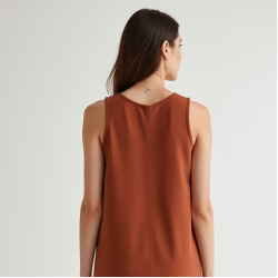 Women's Basic Round Neck Tank Dress