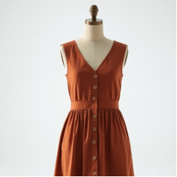 Women's Soft Cotton Sleeveless Dress