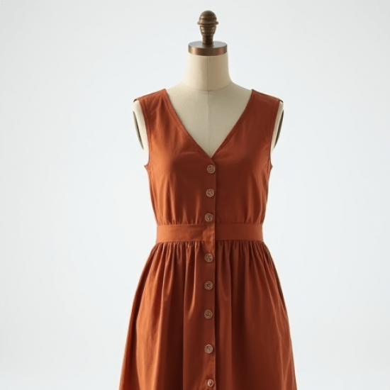 Women's Soft Cotton Sleeveless Dress