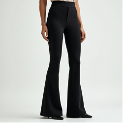 Women's Micro Flare High Waist Trousers