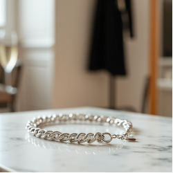 Women's Simple Silver Belt