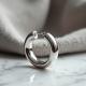 Women's Minimalist Silver Hoops