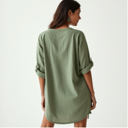 Women's Comfort Collarless Shirt