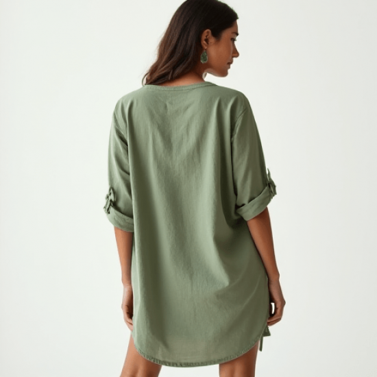 Women's Comfort Collarless Shirt