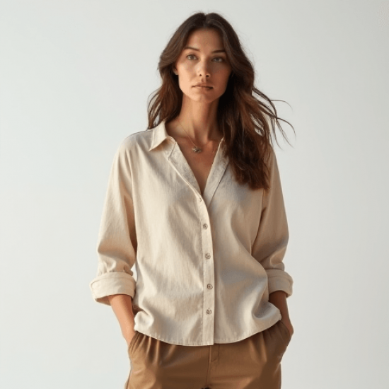 Women's Relaxed V-Neck Shirt