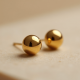 Women's Minimal Gold Stud Earrings