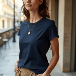 Women's Crew Neck Short Sleeve Shirt