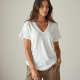 Women's Soft V-Neck Cotton Top