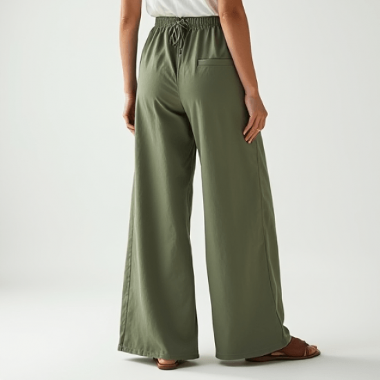 Women's Relaxed High Waist Flare Pants