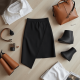 Women's Simple High Waist Short Skirt
