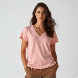 Women's Soft Cotton Short Sleeve Shirt