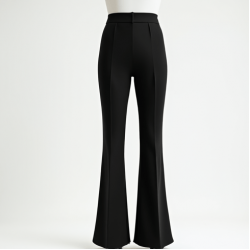 Women's Classic High Waist Micro Flare Pants