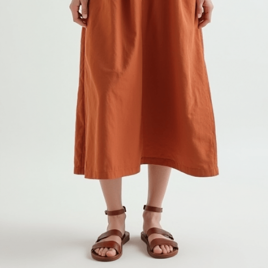 Women's Crew Neck Sleeveless Midi Dress