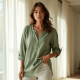 Women's Comfort Collarless Shirt