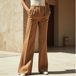 Women's Casual High Waist Gentle Flare