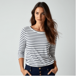 Women's Basic Boat Neck Top