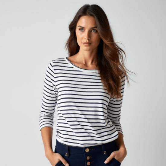 Women's Basic Boat Neck Top