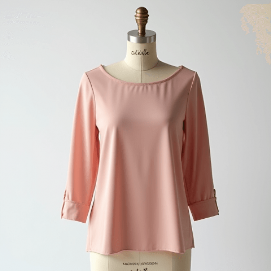 Women's Light Boat Neck Blouse