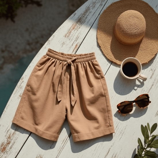 Women's Relaxed High Waist Shorts