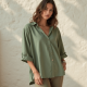 Women's Relaxed Short Sleeve Blouse