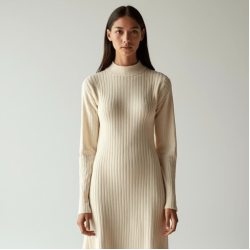 Women's Simple Long Sleeve Dress