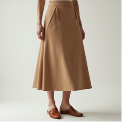Women's Everyday High Waist Midi Skirt
