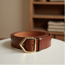 Women's Minimal Gold Buckle Belt