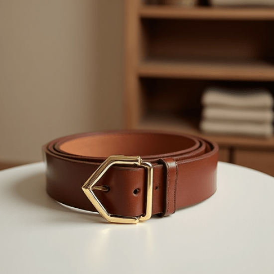 Women's Minimal Gold Buckle Belt