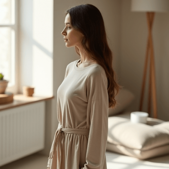 Women's Comfort Long Sleeve Casual Dress