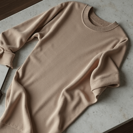 Women's Light Crew Neck Long Top