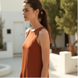 Women's Basic Round Neck Tank Dress