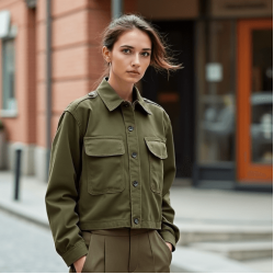 Women's Relaxed Cropped Jacket