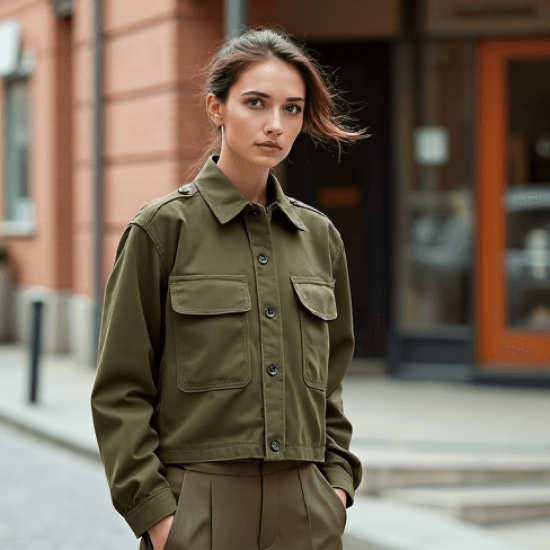 Women's Relaxed Cropped Jacket