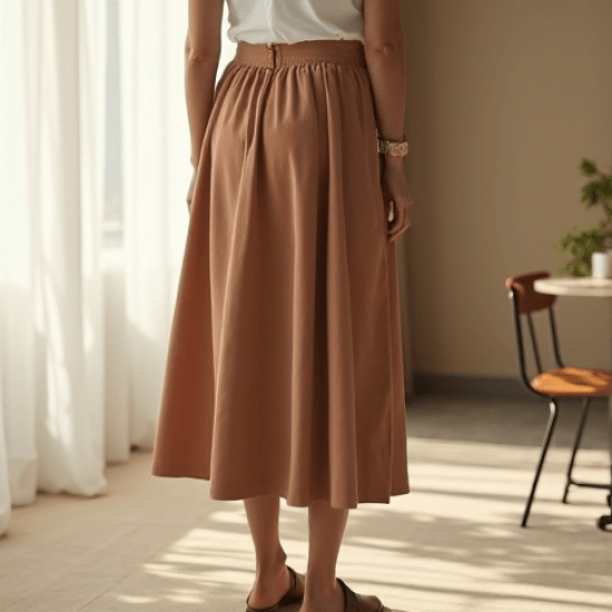 Women's Relaxed High Waist A-Line Skirt