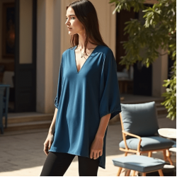Women's Relaxed V-Neck Shirt