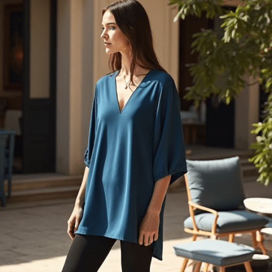Women's Relaxed V-Neck Shirt
