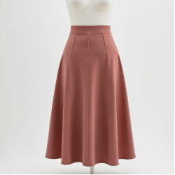 Women's Soft High Waist Flared Skirt